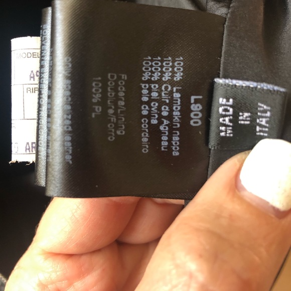 Armani COLLEZIONI Lambskin leather jacket - Picture 6 of 8